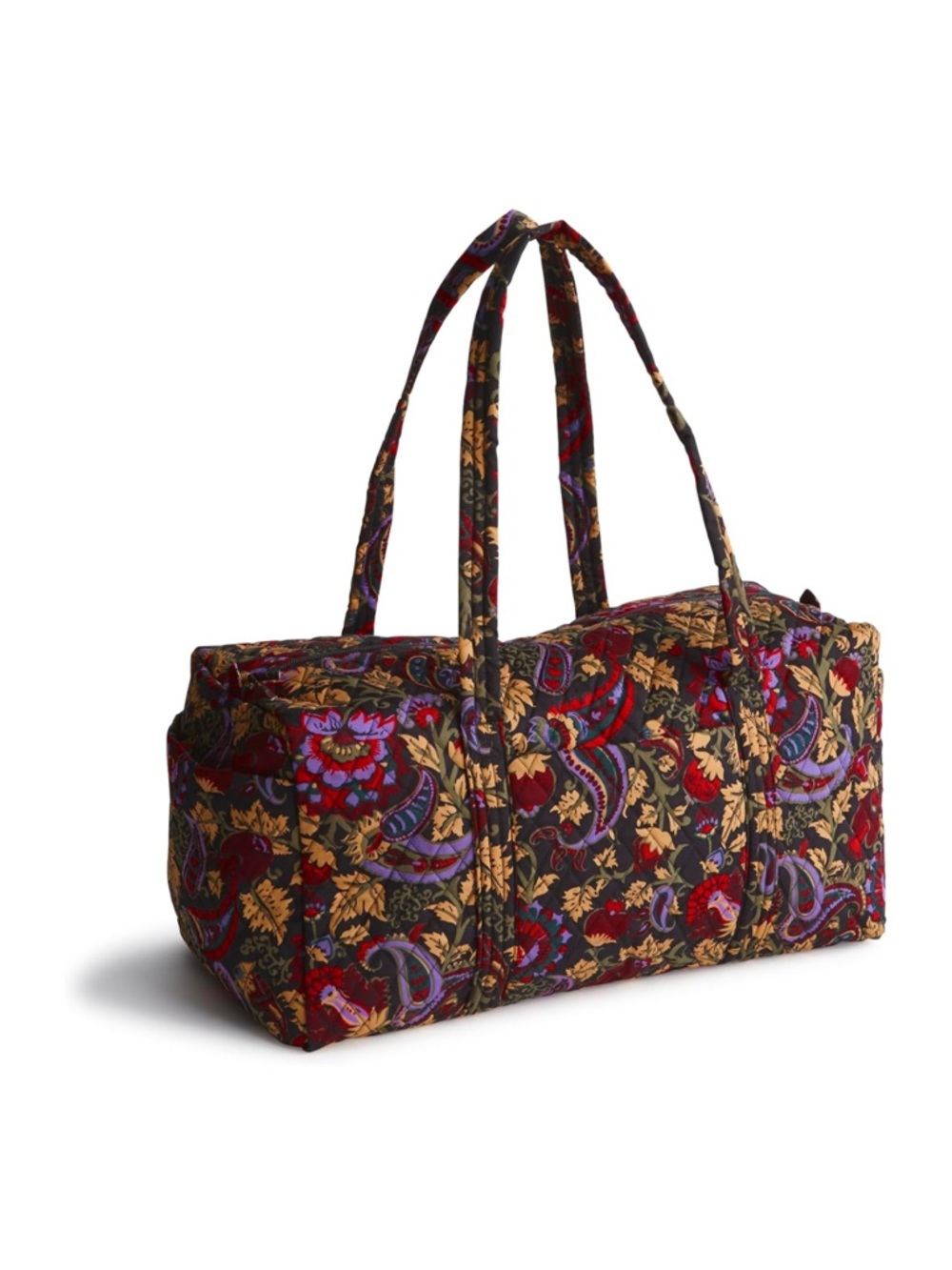 NWT Vera Bradley Travel Duffel Bag Midnight Garden Paisley